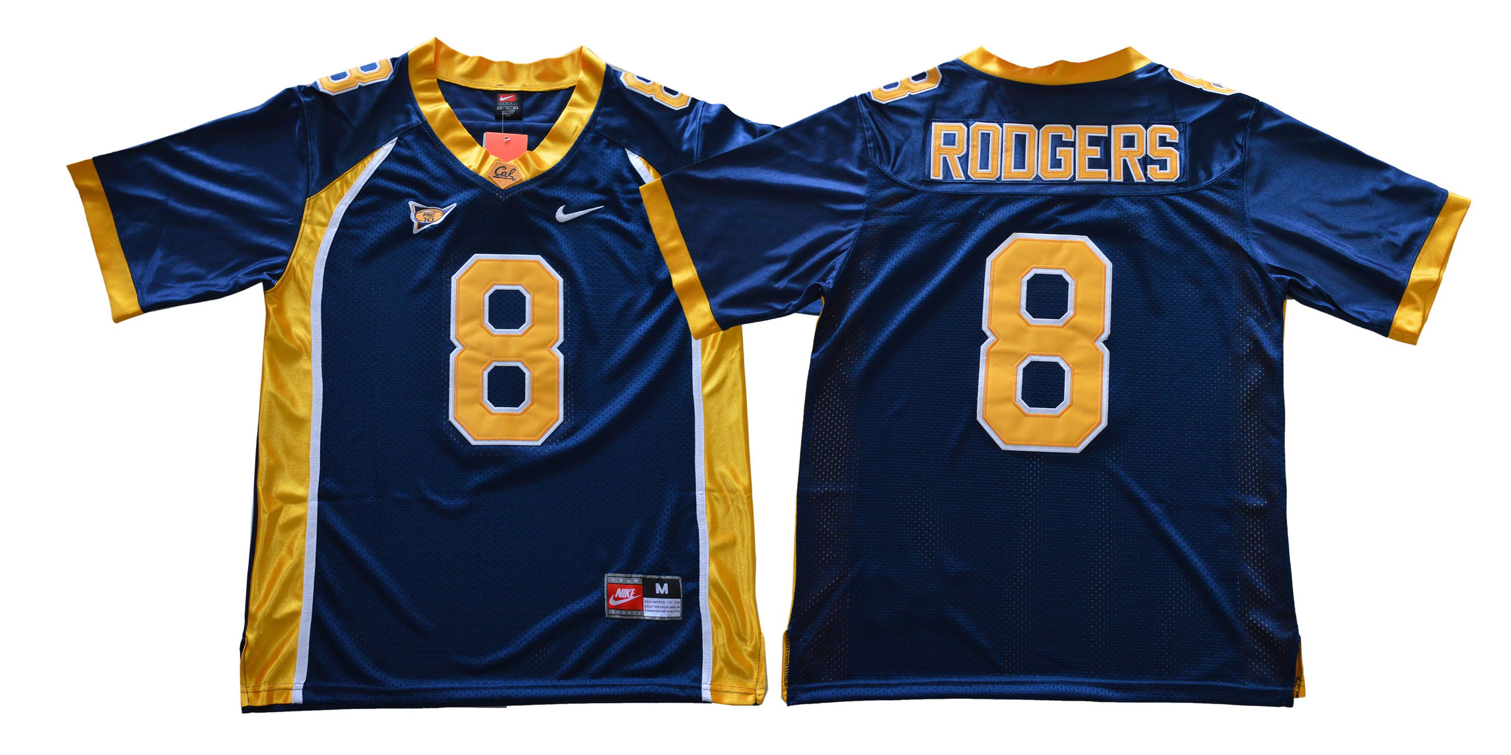 Men California Golden Bears #8 Rodgers Blue Nike NCAA Jerseys